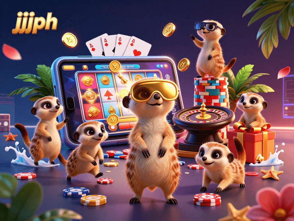 Mga meerkat na kumita ng chips sa jjjph na casino, puno ng aliw at saya.