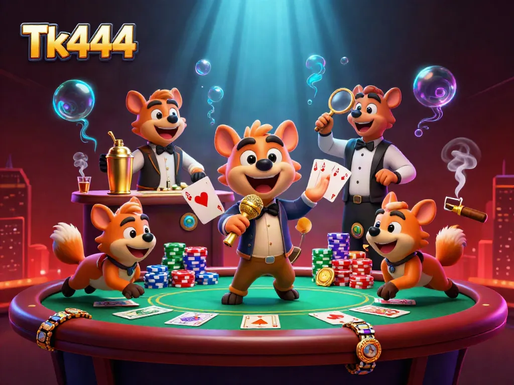 Engage in the thrilling casino atmosphere at Tk444 with hyenas bringing comedy to gaming.