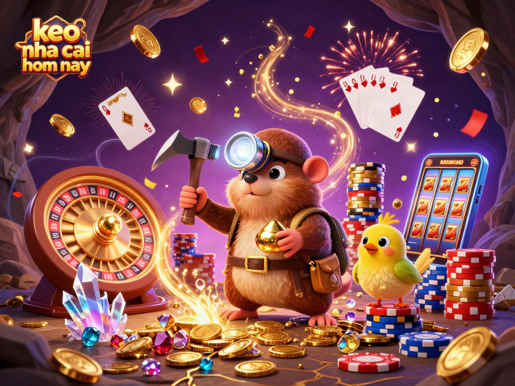 Experience excitement with keo nha cai hom nay as treasure hunter mole and canary showcase dazzling casino treasures.