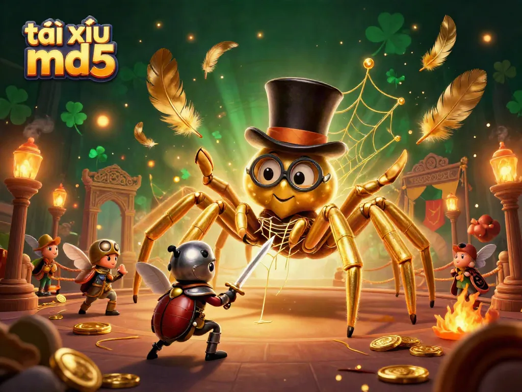 Engage in thrilling gameplay as the 3D cartoon characters showcase tài xỉu md5 in a vibrant casino scene.