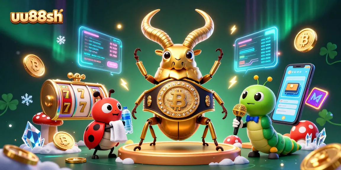 Join the excitement at uu88sh with a thrilling boxing beetle match featuring slot reels!