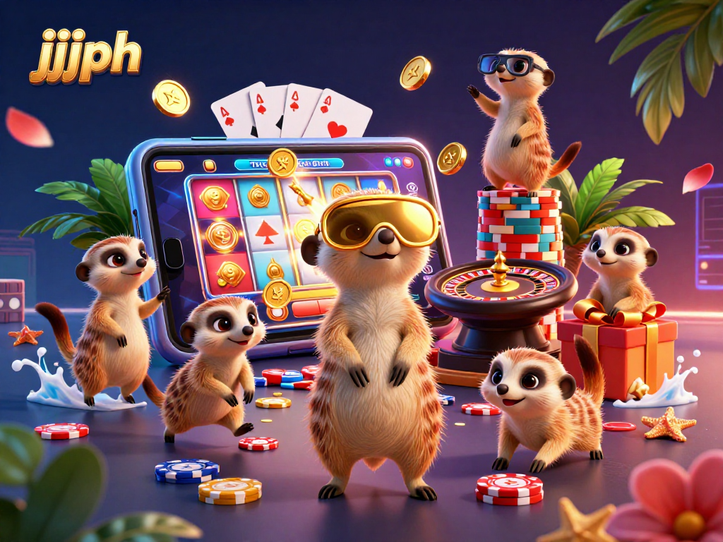 Mga meerkat na kumita ng chips sa jjjph na casino, puno ng aliw at saya.