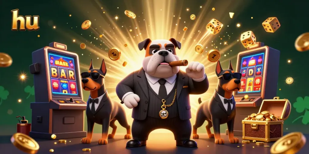 Experience thrilling casino action with hu featuring a mafia bulldog boss and jackpot bursts in vibrant 3D.