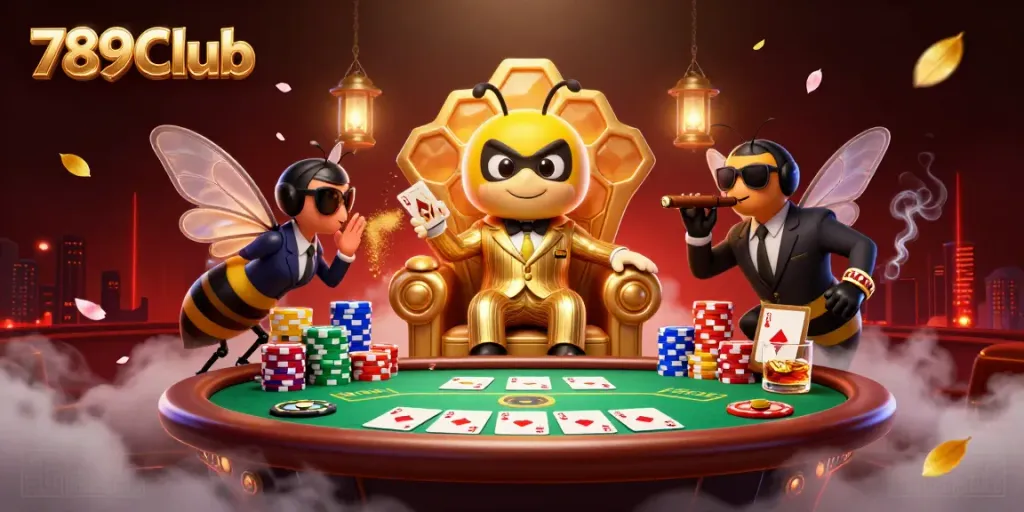 Experience the thrilling world of 789Club with a vibrant poker scene featuring unique characters and rich game elements.