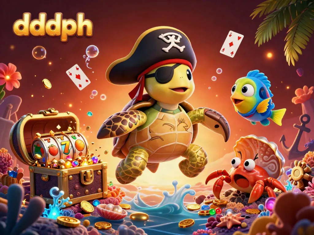 Experience the thrilling world of dddph with vibrant casino-themed aquatic characters and slot elements